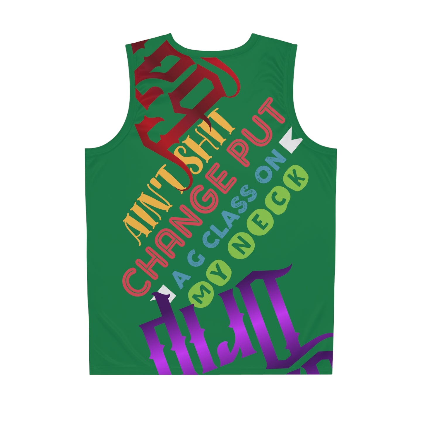Dark Green Gator Drip Exclusive Supa-Heavy Excess-Stunna Flex Alligator Playuz Limited Edition OG Multi-Logo Flawda Mane “Ain’t Shit Change Put A G-Class On My Neck” Basketball Playuz Jersey