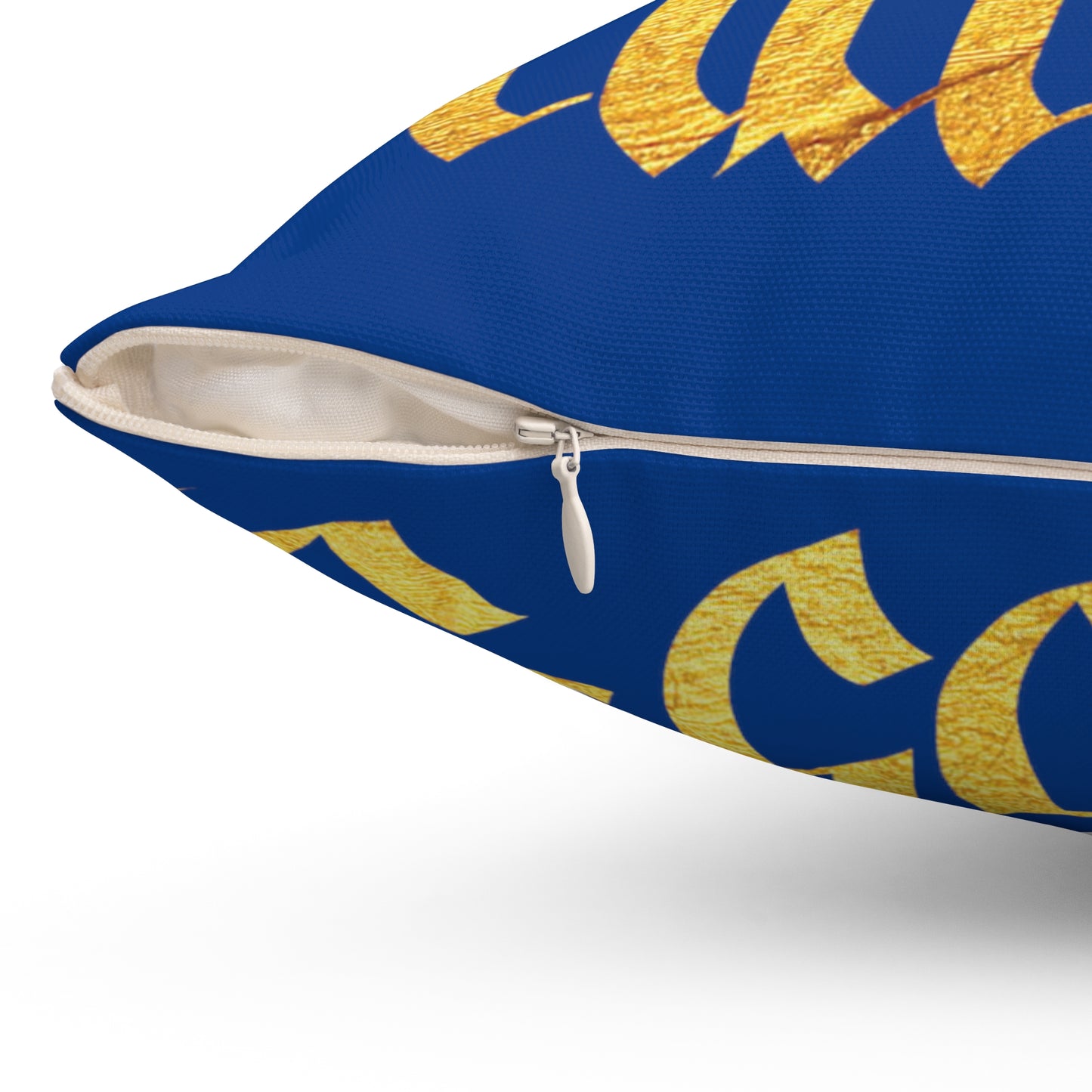 Dark Blue Gator Drip Exclusive Supa-Heavy Excess-Stunna Hypa-Flex Limited Edition OG Flawda Mane “Call Me Wall St Cuz I’m Tryna Have 8 Figguz” Spun Polyester Square Playuz Pillow