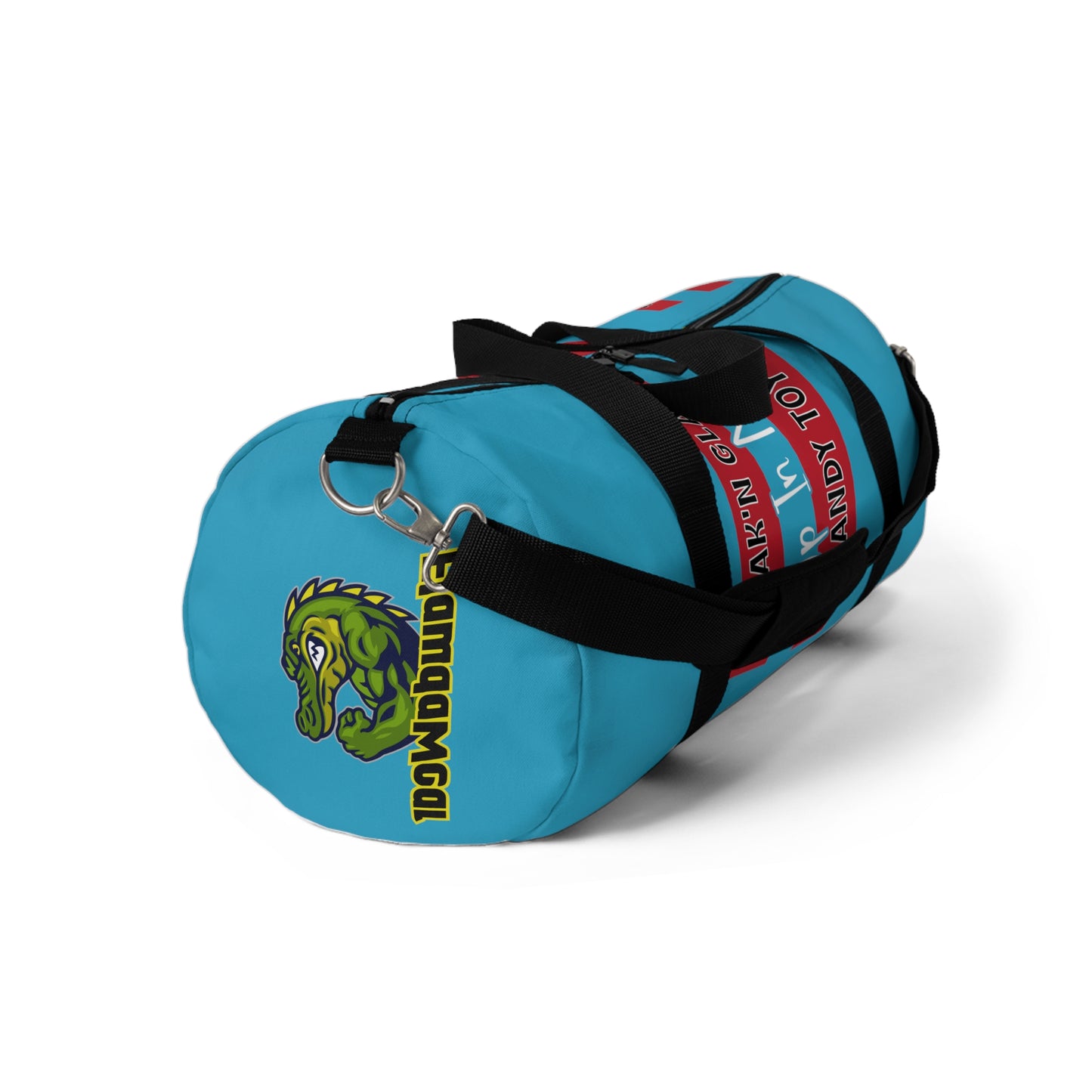 Turquoise Flawdawear Limited Edition OG Flawda Mane “Shak’n Glass Up In My Candy Toy” Duffle Playuz Bag