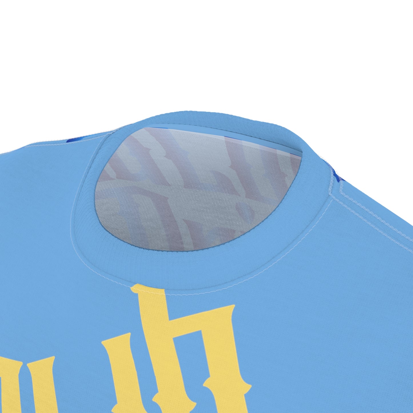 Light Blue Gator Drip Exclusive Supa-Heavy Excess-Stunna Flex Alligator Playuz Limited Edition OG Multi-Logo Rich Daddy “Cakewood Baby Took Us Out Tha Gutta" Unisex Cut & Sew Playuz Tee