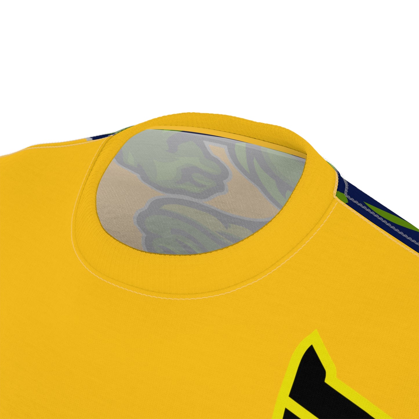 Yellow Flawdawear Limited Edition OG Rich Daddy “Go’n 2 Tha Papuh Call Dat Routine” Unisex Cut & Sew Playuz Tee