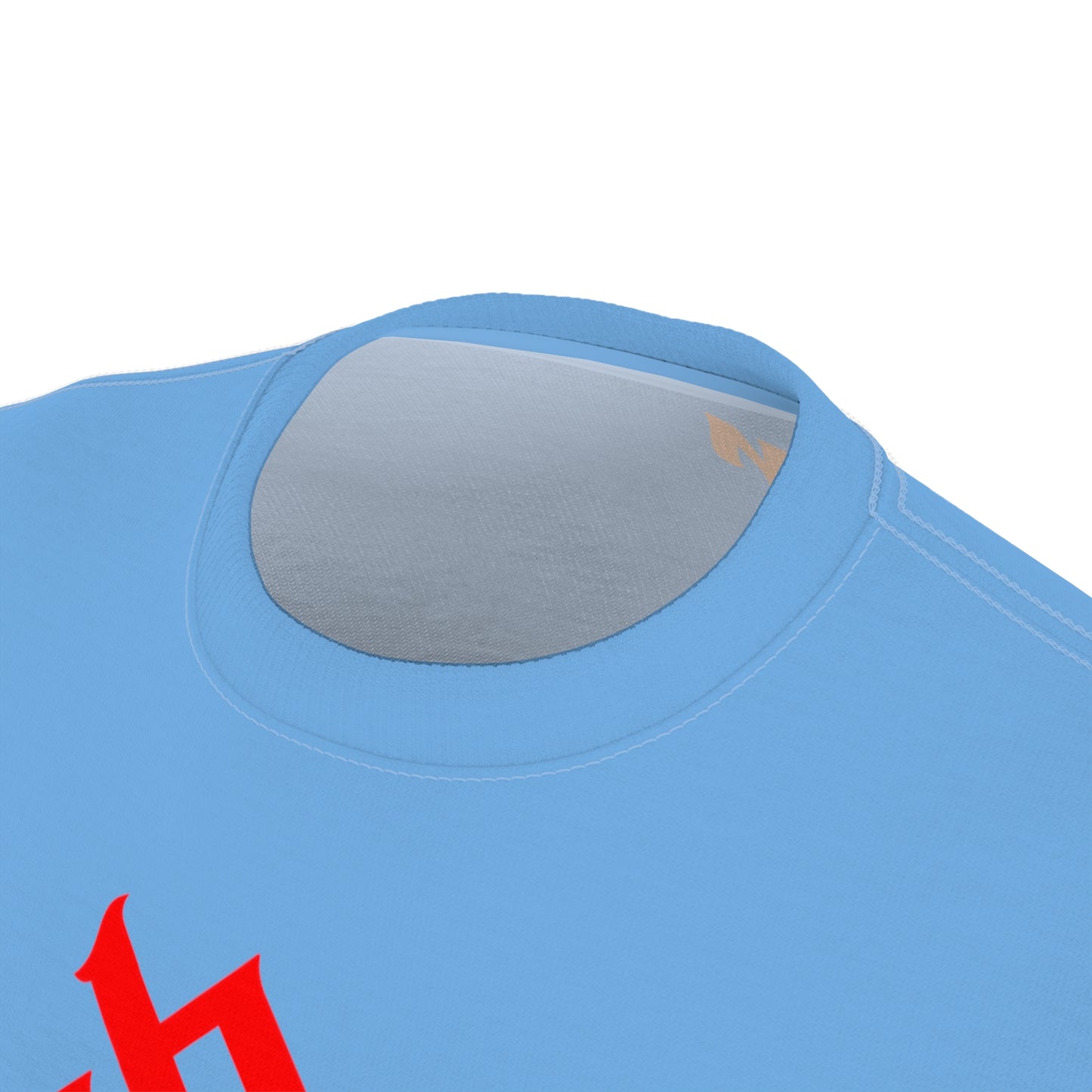 Light Blue Gator Drip Exclusive Supa-Heavy Excess-Stunna Flex Alligator Playuz Limited Edition OG Multi-Logo Flawda Mane “Got A Big Crib Wit A Long Driveway" Unisex Cut & Sew Playuz Tee