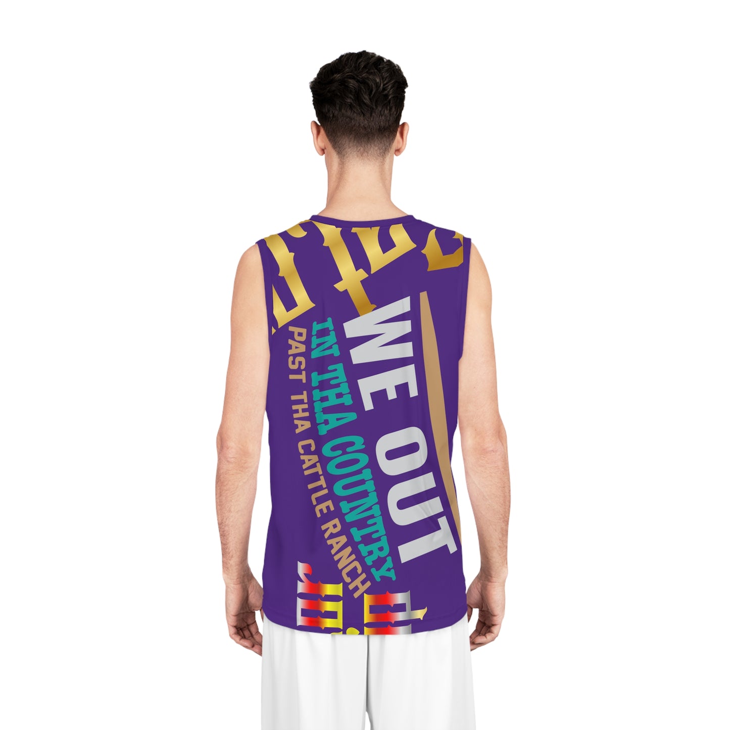 Purple Gator Drip Exclusive Supa-Heavy Excess-Stunna Flex Alligator Playuz Limited Edition OG Multi-Logo Rich Daddy “We Out In Tha Country Past Tha Cattle Ranch” Men’s Basketball Playuz Jersey