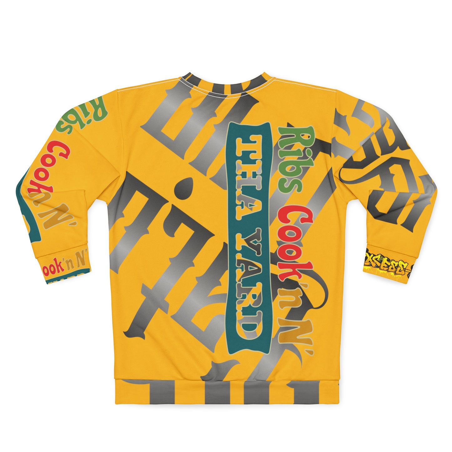 Yellow Gator Drip Exclusive Supa-Heavy Excess-Stunna Hypa-Flex Limited Edition OG Flawda Mane “Ribs Cook’n N’ Tha Yard” Unisex Playuz Sweatshirt