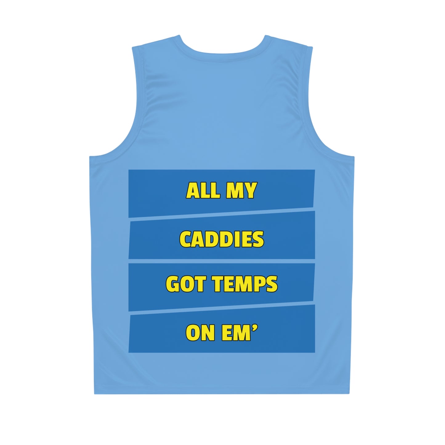 Light Blue Gator Drip Exclusive Supa-Heavy Excess-Stunna Hypa-Flex Limited Edition OG Rich Daddy "All My Caddies Got Temps On Em" Basketball Playuz Jersey