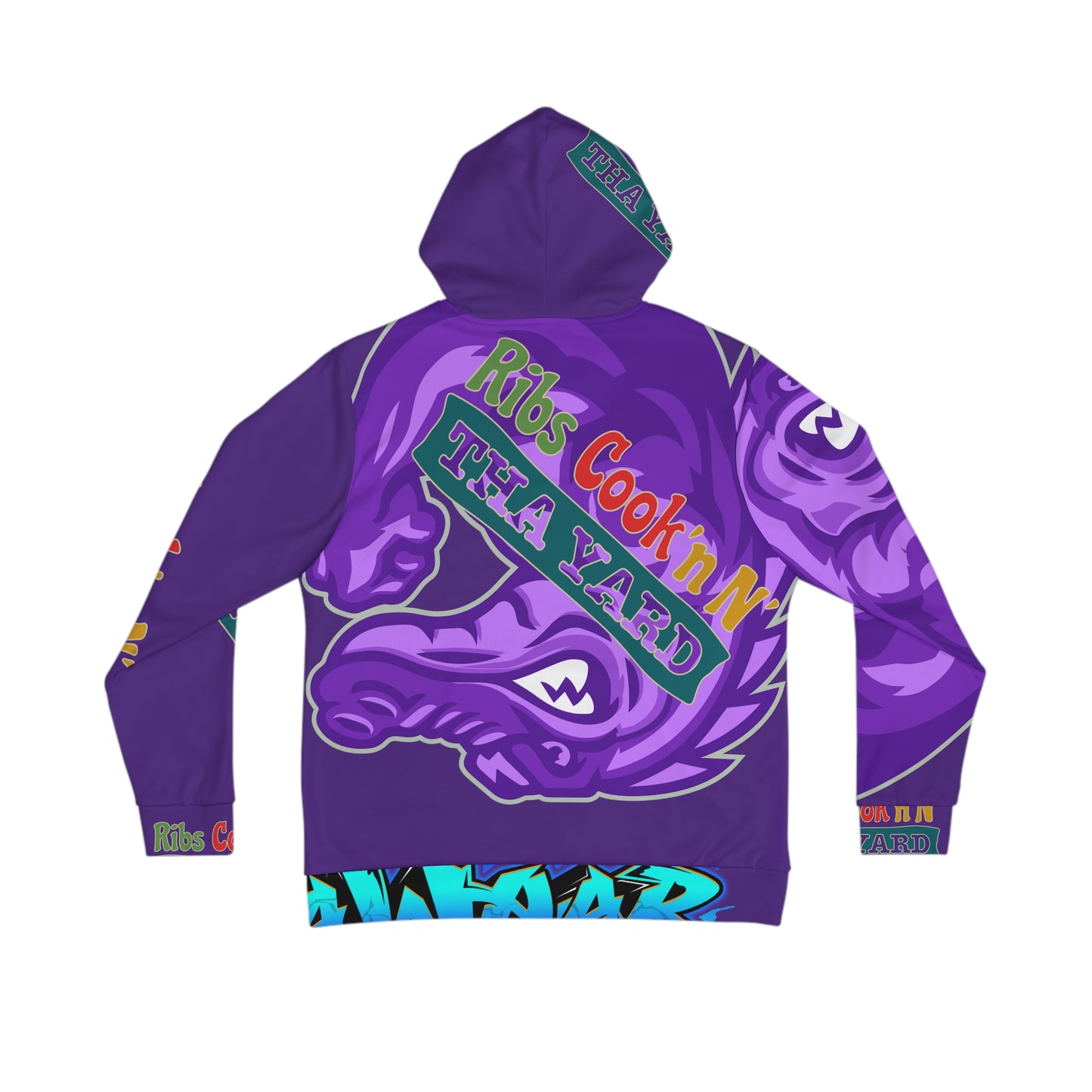 Purple Flawdawear Limited Edition OG Flawda Mane “Ribs Cook’n N’ Men's Playuz Hoodie