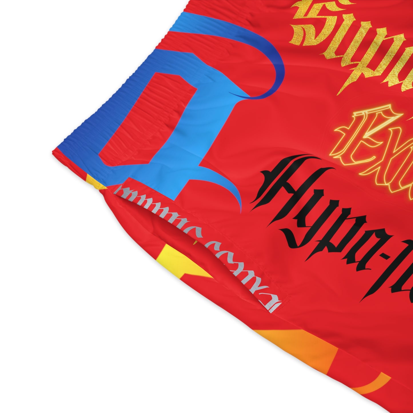 Red Gator Drip Exclusive Supa-Heavy Excess-Stunna Hypa-Flex Limited Edition OG Flawda Mane “Tha State Of Swamp Rats N’ Alligators” Men’s Jogguz Playuz Shorts