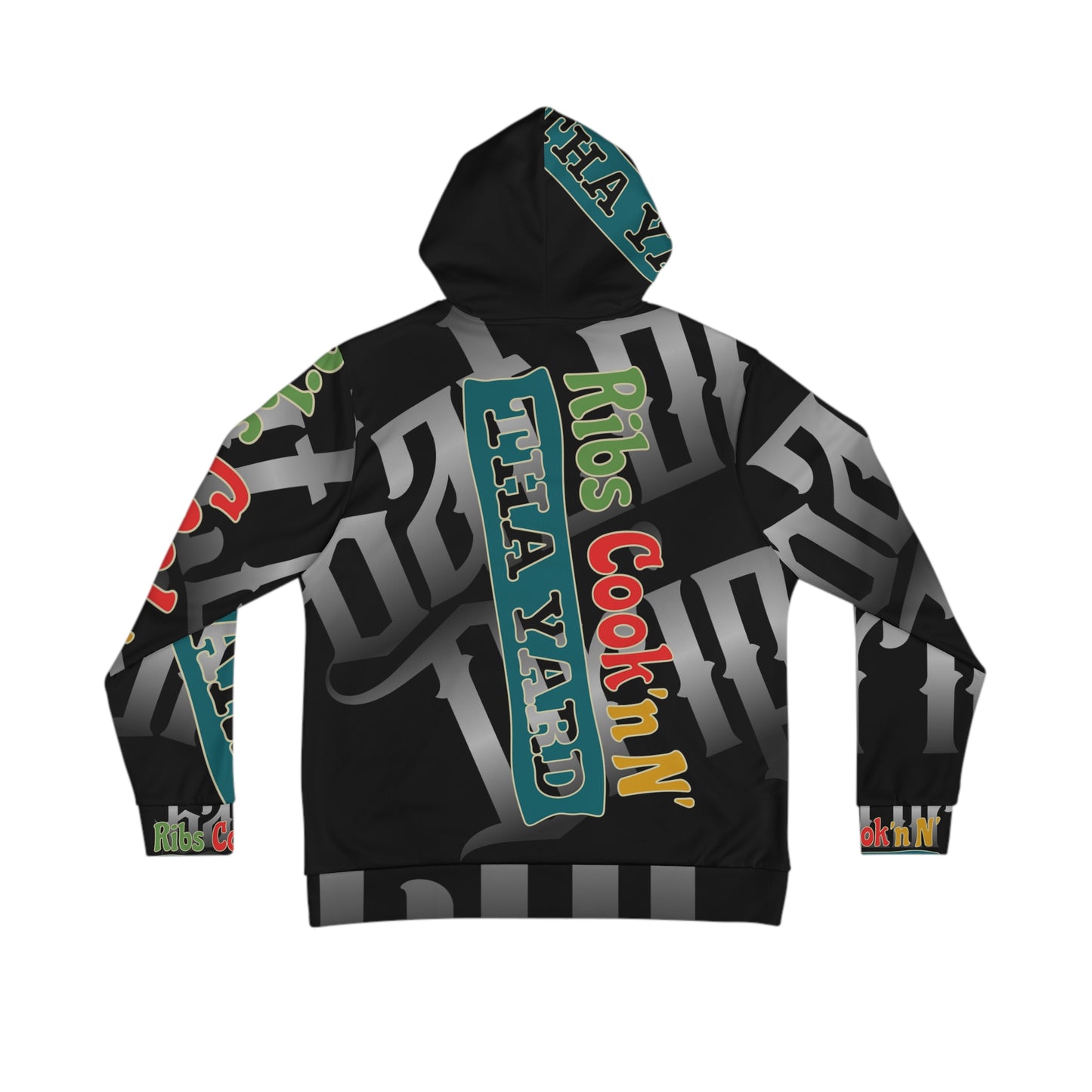 Black Gator Drip Exclusive Supa-Heavy Excess-Stunna Hypa-Flex Limited Edition OG Flawda Mane “Ribs Cook’n N’ Tha Yard” Men's Playuz Hoodie