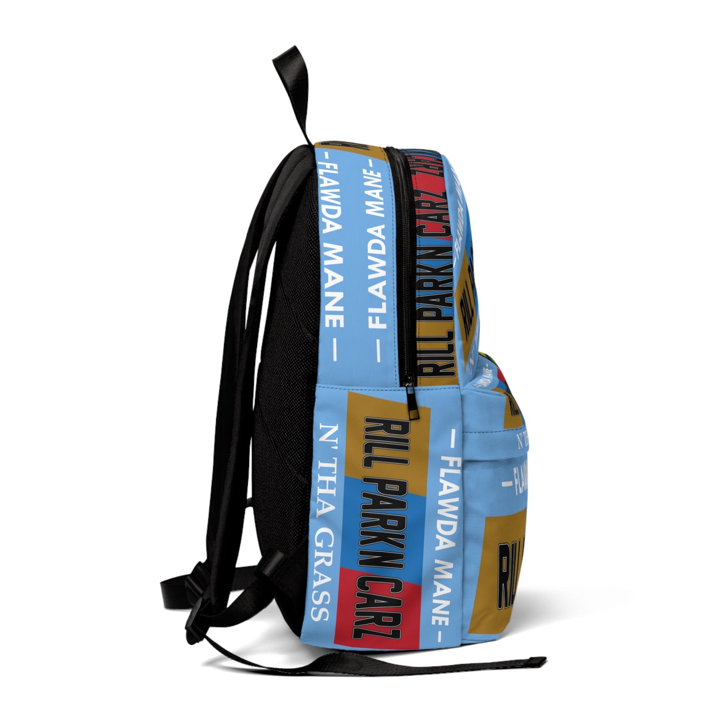 Light Blue Flawdawear Limited Edition OG "Flawda Mane Rill Park'n Carz On Tha Grass" Classic Backpack