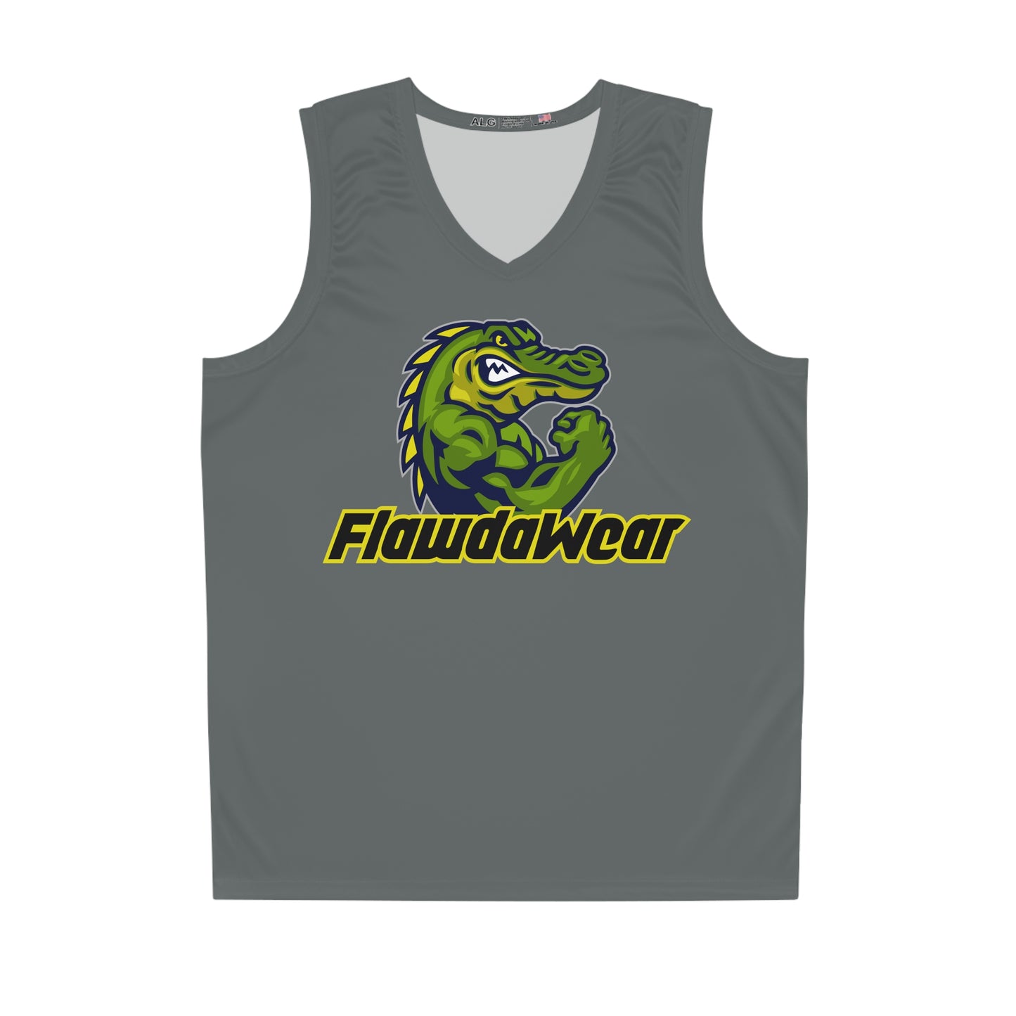 Dark Grey Flawdawear Limited Edition OG Flawda Mane "Graffiti Flawda Mane" Basketball Playuz Jersey