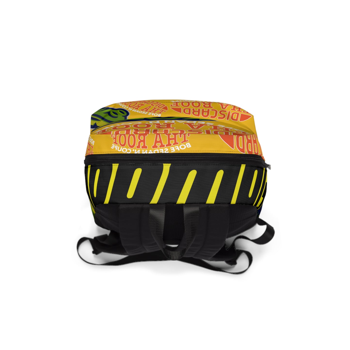 Yellow Flawdawear Limited Edition OG Alligator Playuz "Discard Tha Roof Bofe Sedan N' Coupe" Classic Backpack