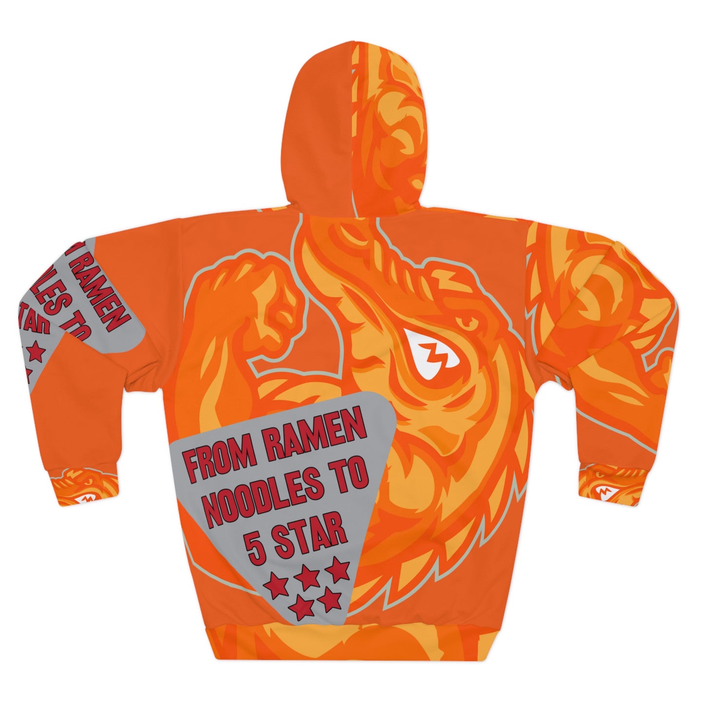 Orange Flawdawear Limited Edition OG Flawda Mane “From Ramen Noodles To 5 Star” Unisex Playuz Hoodie