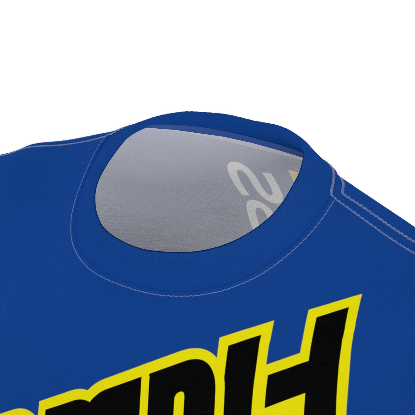 Dark Blue Flawdawear Limited Edition OG Flawda Mane “Slab Out Front Terring Up Tha Grass” Unisex Cut & Sew Playuz Tee