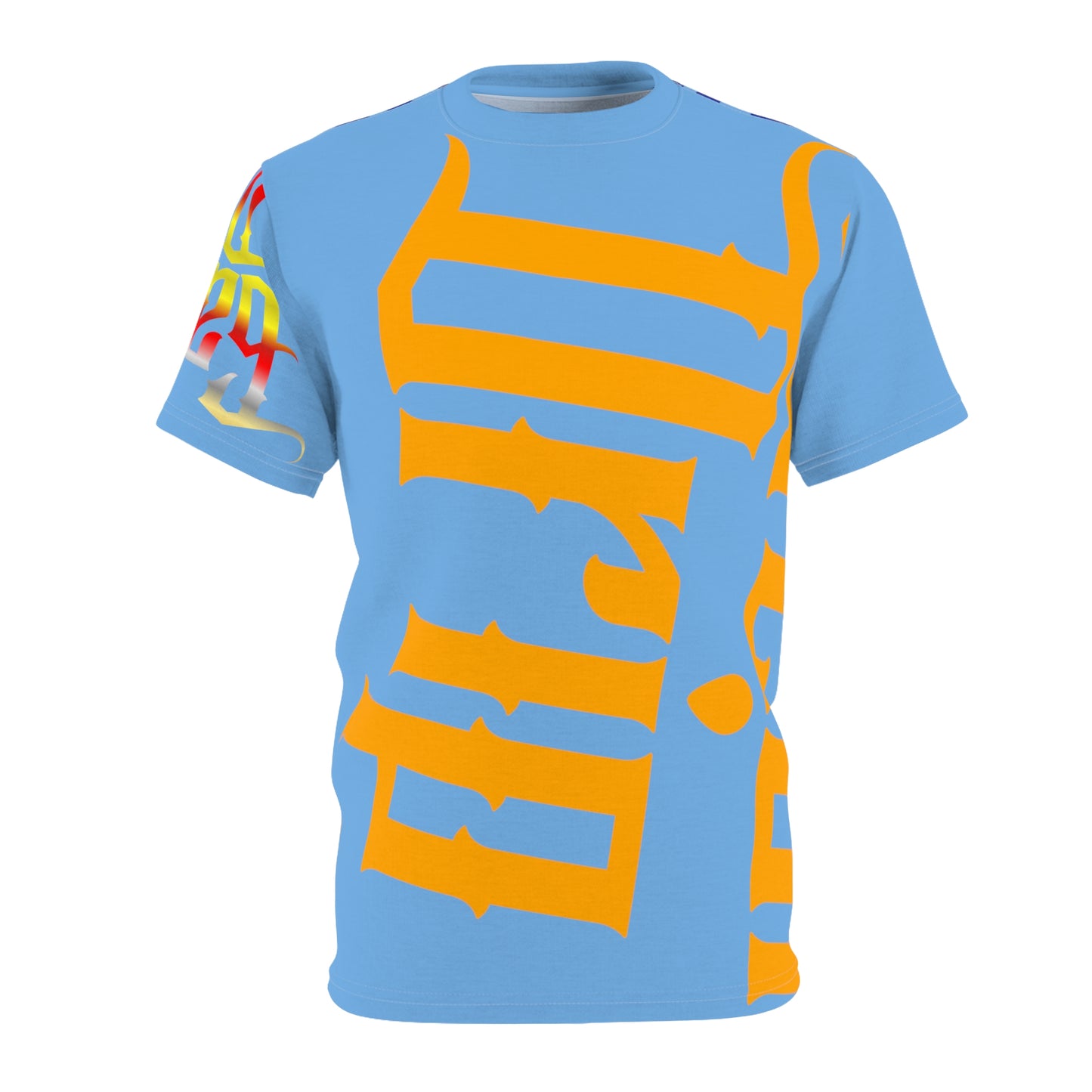 Light Blue Gator Drip Exclusive Supa-Heavy Excess-Stunna Flex Alligator Playuz Limited Edition OG Multi-Logo Alligator Papuh Playuz “All We Do Iz Get Shit Finished” Men’s Cut & Sew Playuz Tee