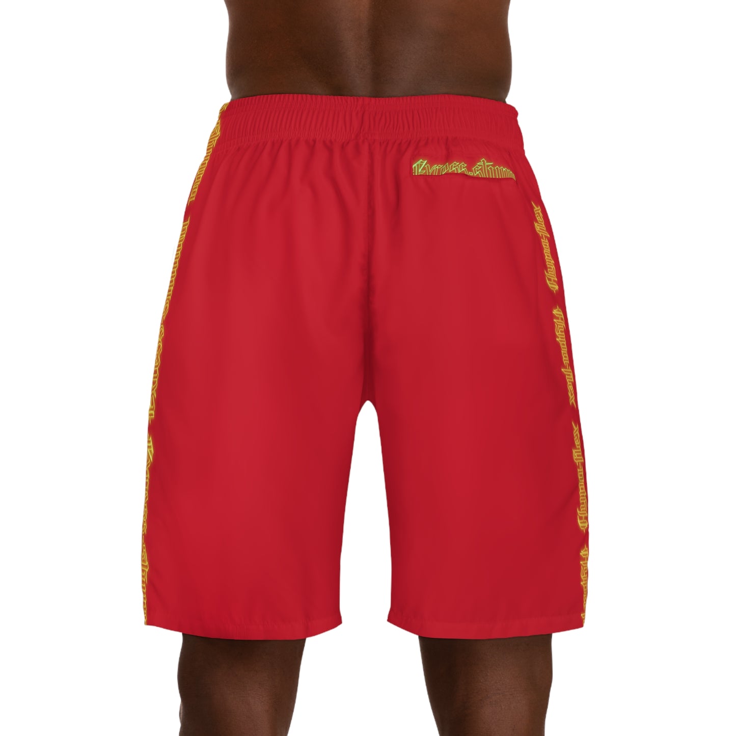 Dark Red Gator Drip Exclusive Supa-Heavy Excess-Stunna Hypa-Flex Limited Edition OG “Excess-Stunna Collection” Men's Jogguz Playuz Shorts