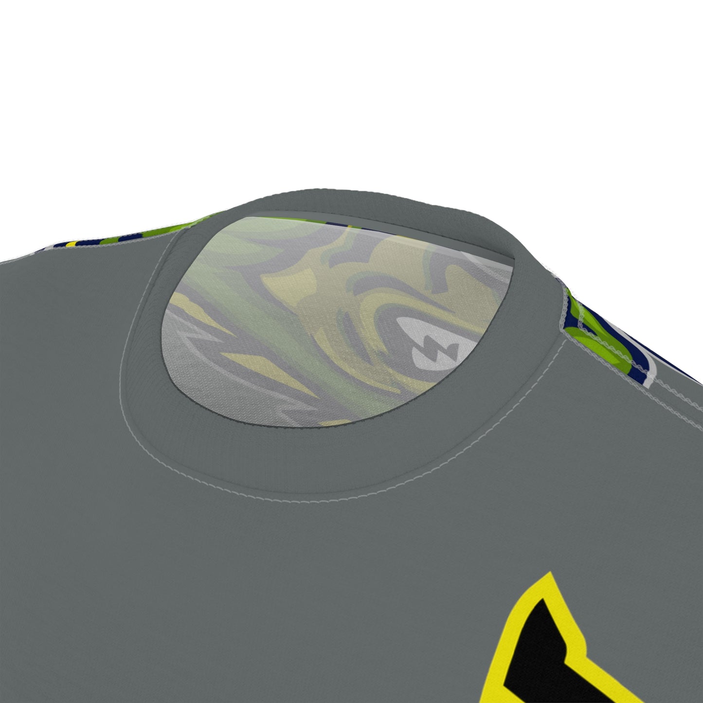 Dark Grey Flawdawear Limited Edition OG Flawda Mane “From Tha Hood 2 Tha Burbs We Mak’n Noise” Unisex Cut & Sew Playuz Tee