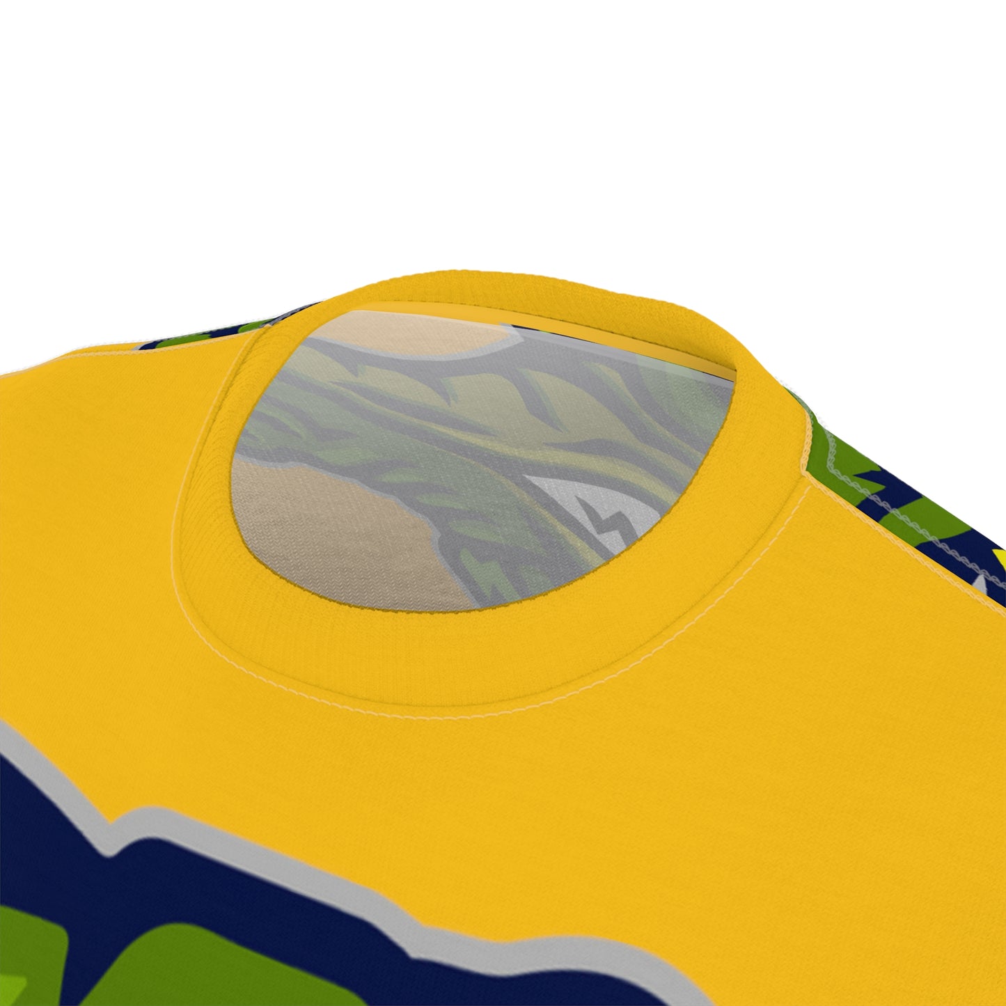 Yellow Flawdawear Limited Edition OG Rich Daddy “Gone All Tha Way In Tha Paint” Unisex Cut & Sew Playuz Tee