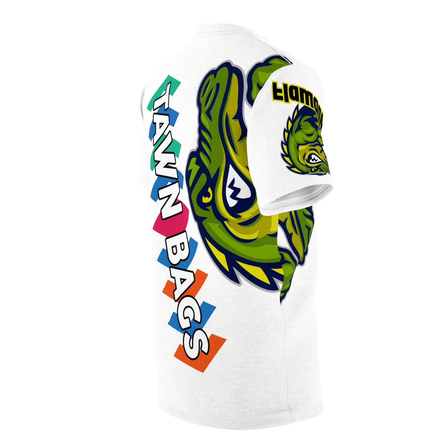 White Flawdawear Limited Edition OG Rich Daddy “Tawn Bags” Unisex Cut & Sew Playuz Tee