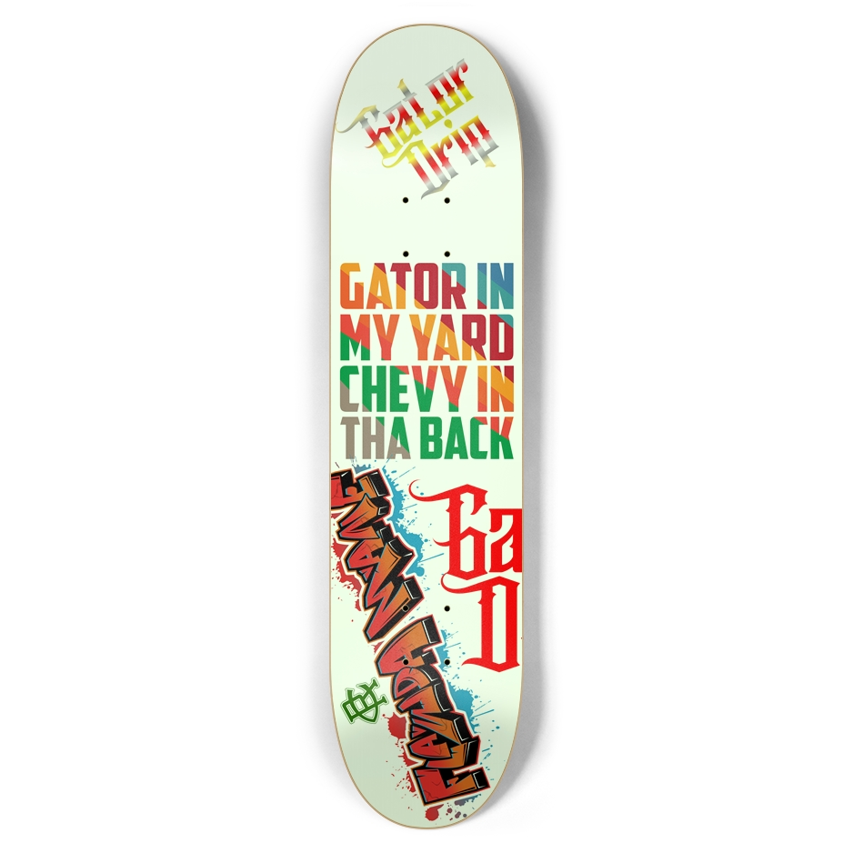 White Gator Drip 7.62 Pop “Yard Gator" Limited