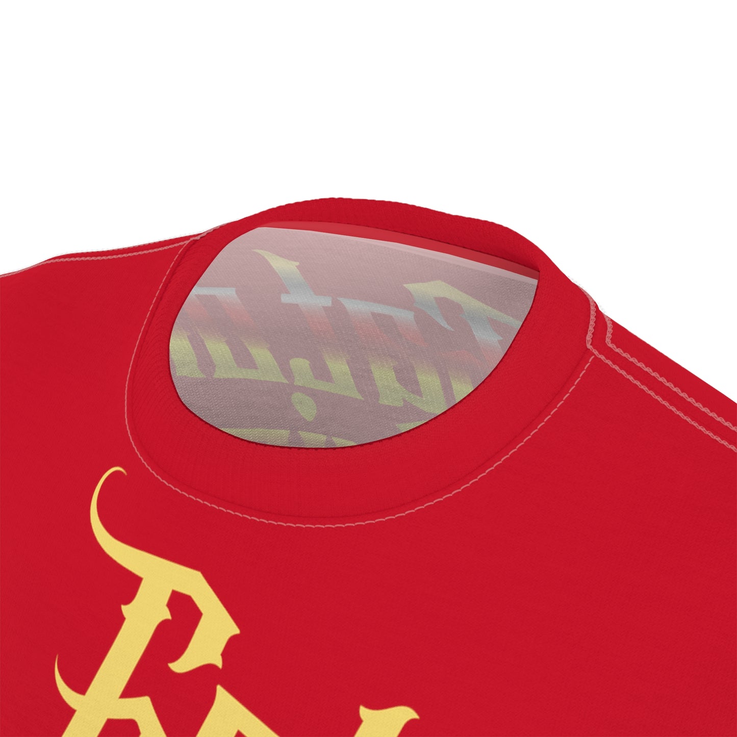 Red Gator Drip Exclusive Supa-Heavy Excess-Stunna Flex Alligator Playuz Limited Edition OG Multi-Logo Rich Daddy “A Hatuh Stone Frozen In His Envy" Unisex Cut & Sew Playuz Tee