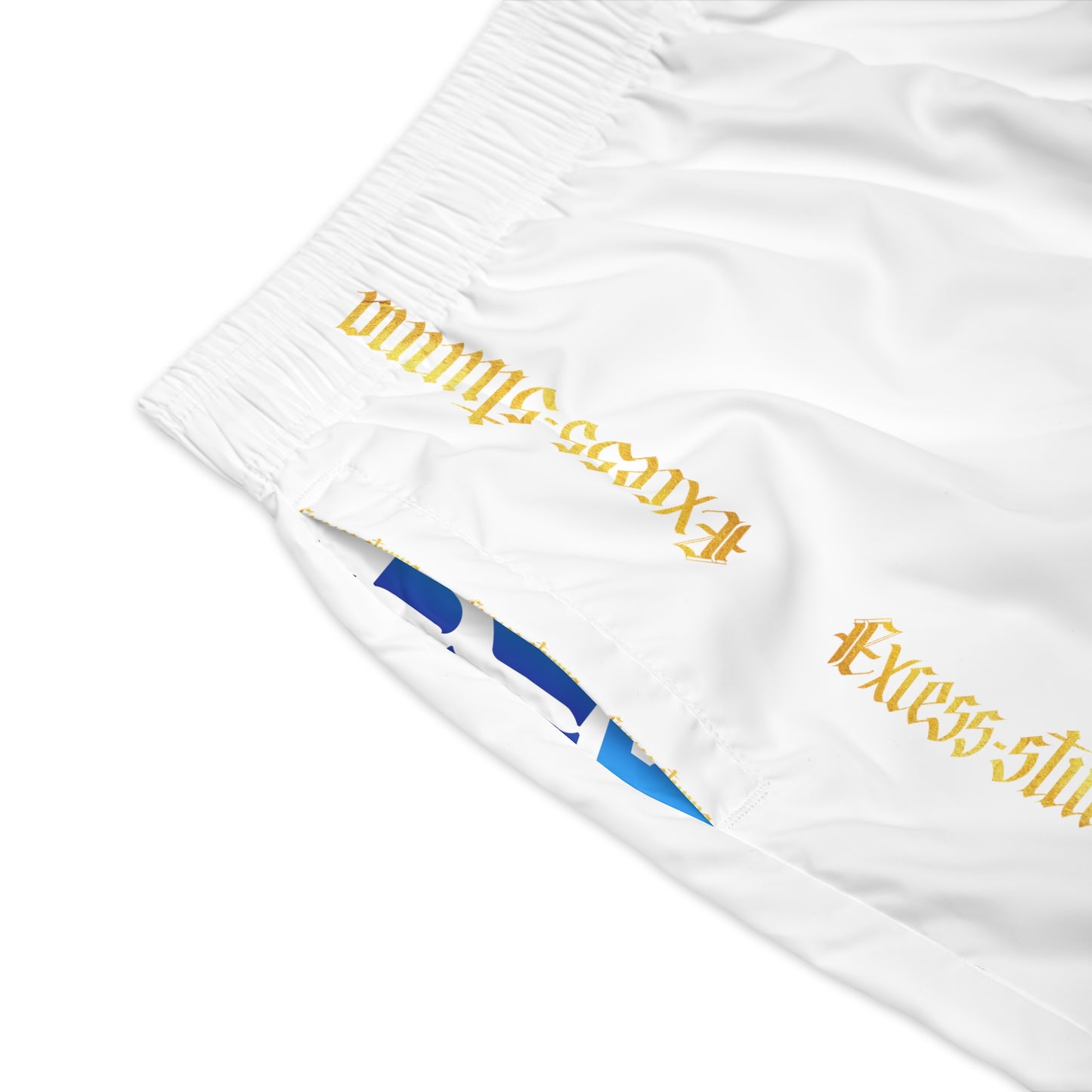 White Gator Drip Exclusive Supa-Heavy Excess-Stunna Hypa-Flex Limited Edition OG “Excess-Stunna Collection” Men's Jogguz Playuz Shorts