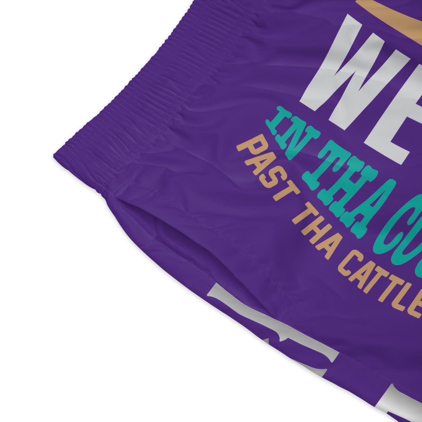 Purple Gator Drip Exclusive Supa-Heavy Excess-Stunna Flex Alligator Playuz Limited Edition OG Multi-Logo Rich Daddy “We Out In Tha Country Past Tha Cattle Ranch” Men’s Jogguz Playuz Shorts