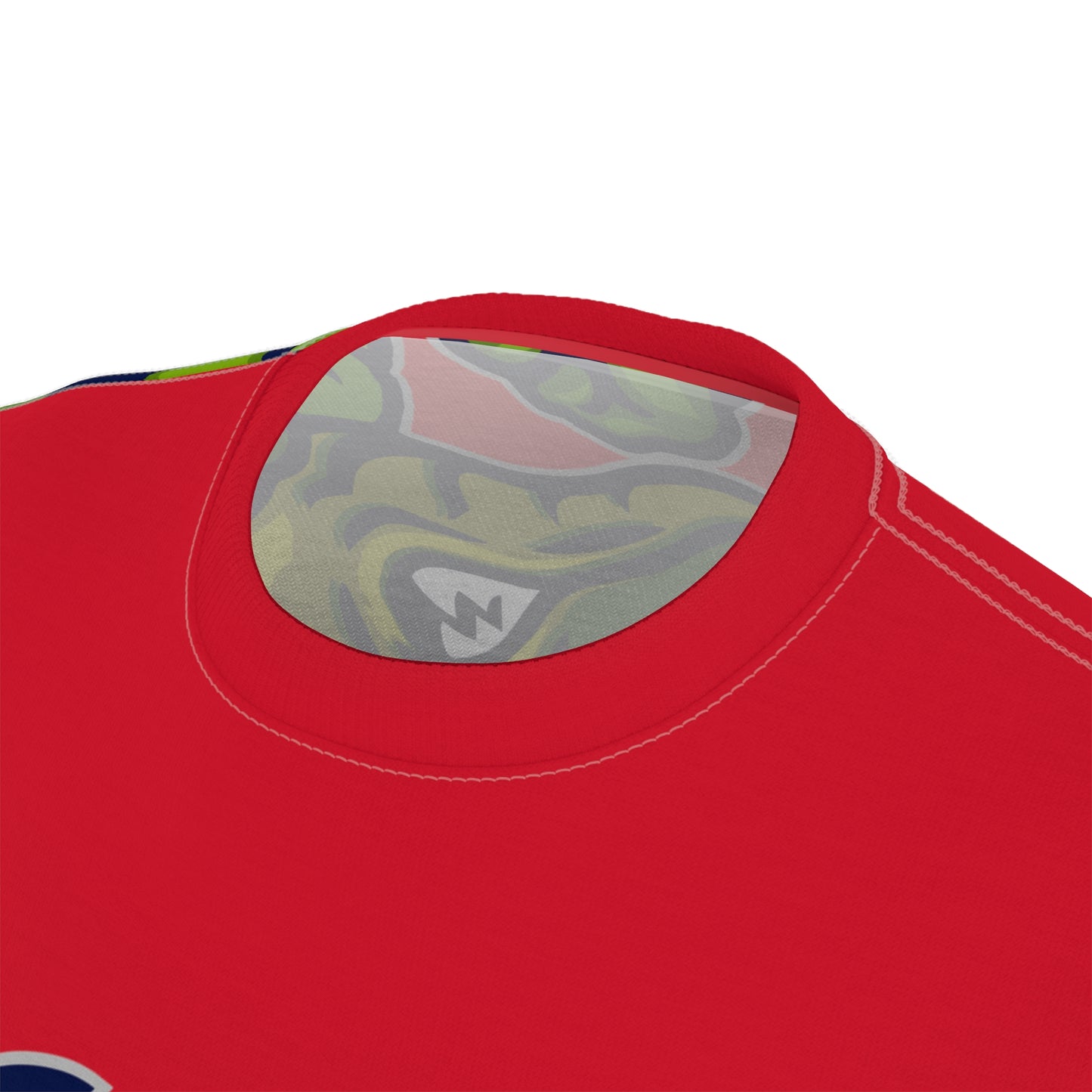 Dark Red Flawdawear Limited Edition OG Rich Daddy “Gone All Tha Way In Tha Paint” Unisex Cut & Sew Playuz Tee