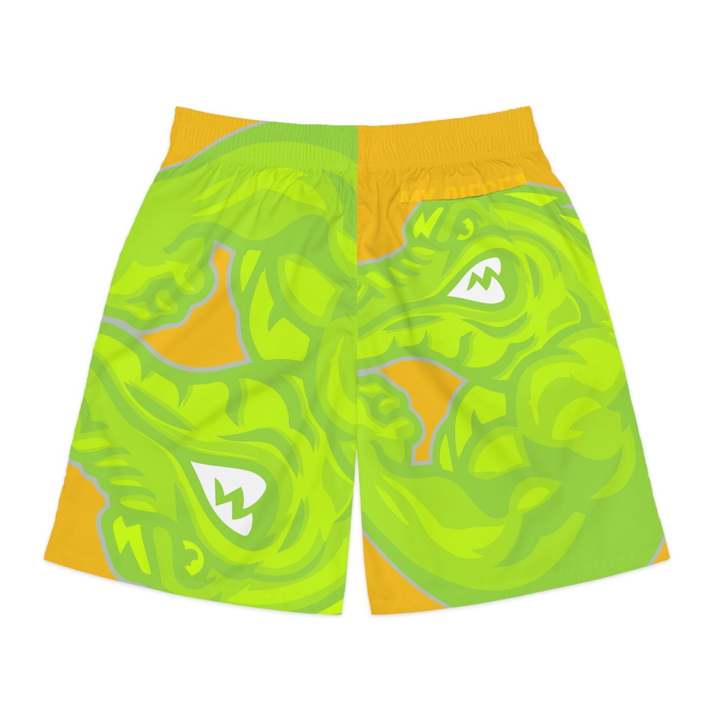 Yellow/Lime Flawdawear Limited Edition OG Flawda Mane “My Piece Stand Out Like A Sailboat” Men’s Jogguz Playuz Shorts
