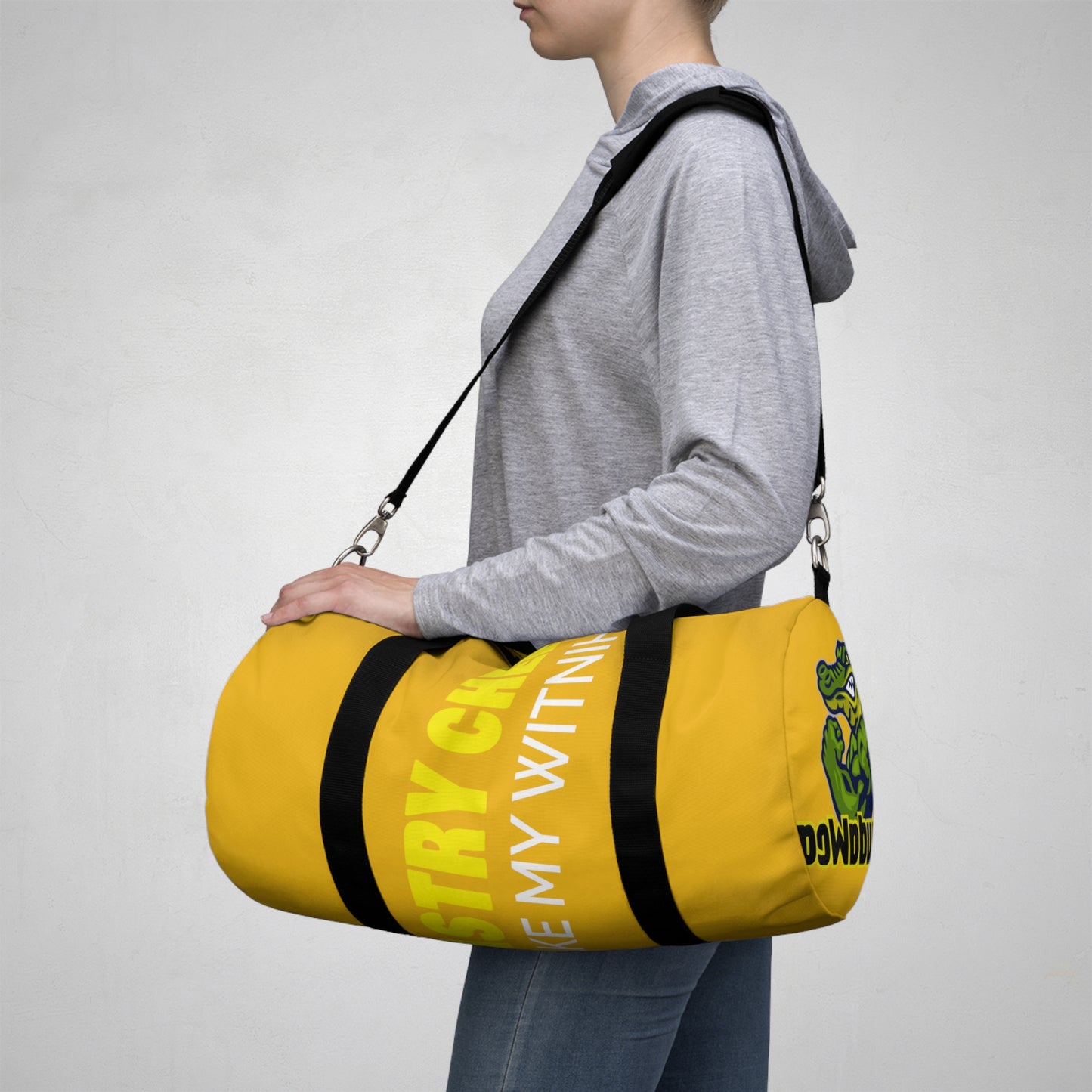 Yellow Flawdawear Limited Edition OG Rich Daddy “Pastry Chef Cake My Witnih” Duffle Playuz Bag