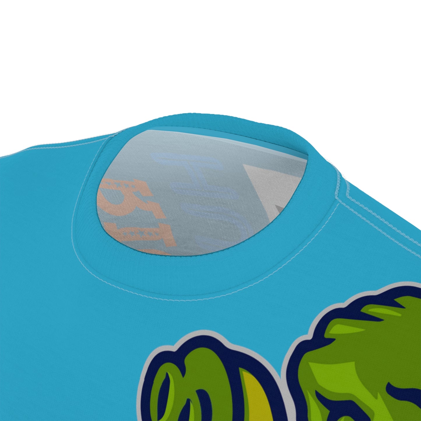 Turquoise Flawdawear Limited Edition OG Rich Daddy “Rich Daddy Hustle Even When He 70” Unisex Cut & Sew Playuz Tee