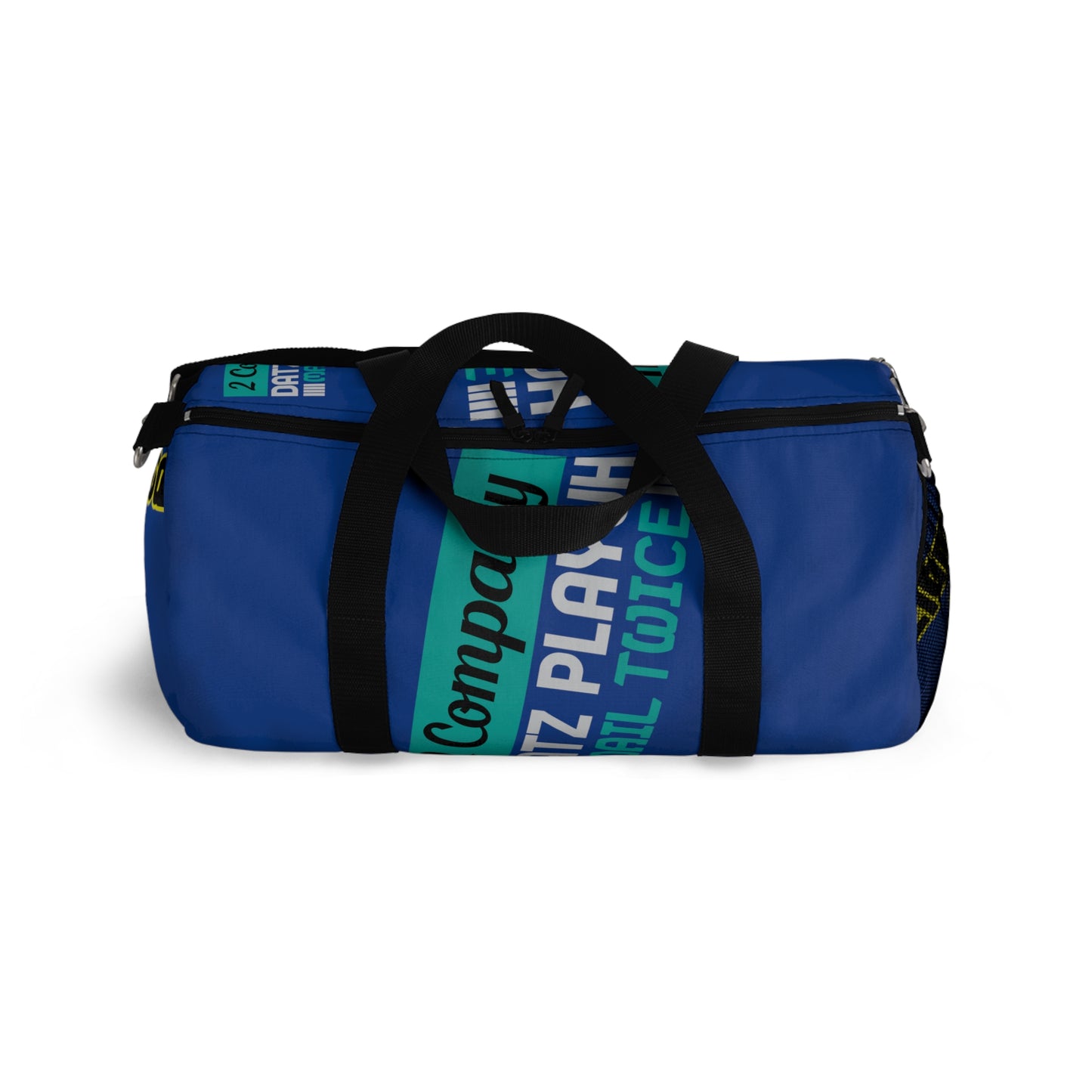 Dark Blue Flawdawear Limited Edition OG Rich Daddy “2 Company Datz Playuh Mail Twice” Duffle Playuz Bag