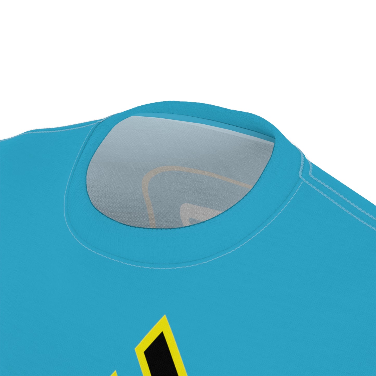 Turquoise Flawdawear Limited Edition OG Alligator Papuh Playuz “My Garage Collect’n Engines Uf My Rhymez” Unisex Cut & Sew Playuz Tee