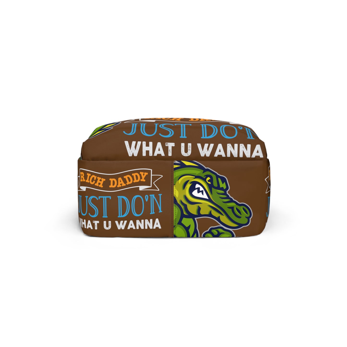 Brown Flawdawear Limited Edition OG Rich Daddy "Rich Daddy Just Do'n What U Wanna" Classic Backpack