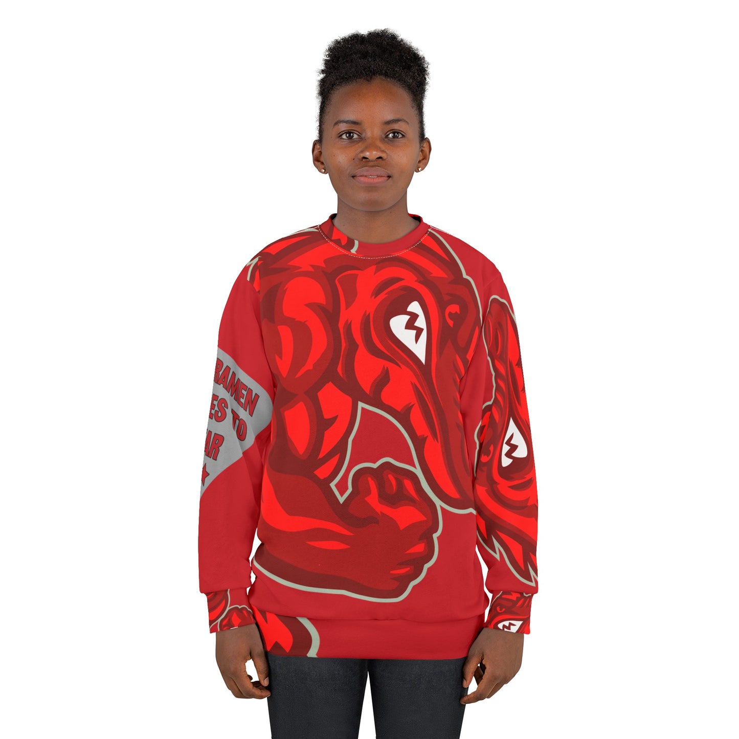 Red Flawdawear Limited Edition OG Flawda Mane “From Ramen Noodles To 5 Star” Unisex Playuz Sweatshirt