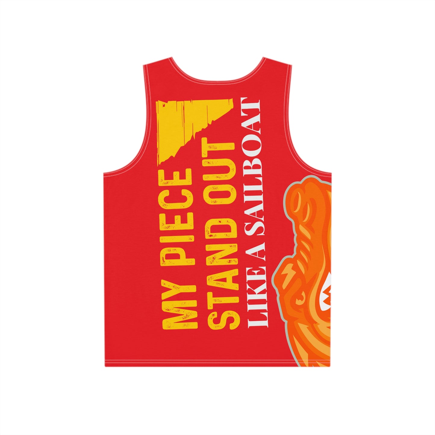 Red Flawdawear Limited Edition OG Flawda Mane “My Piece Stand Out Like A Sailboat” Men’s Playuz Tank