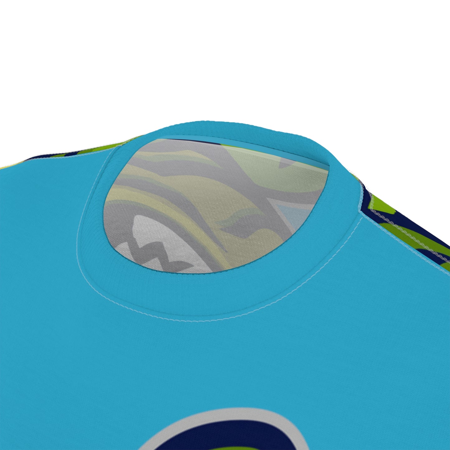 Turquoise Flawdawear Limited Edition OG Flawda Mane “No Degree But I’m Get’n Ca$h” Unisex Cut & Sew Playuz Tee