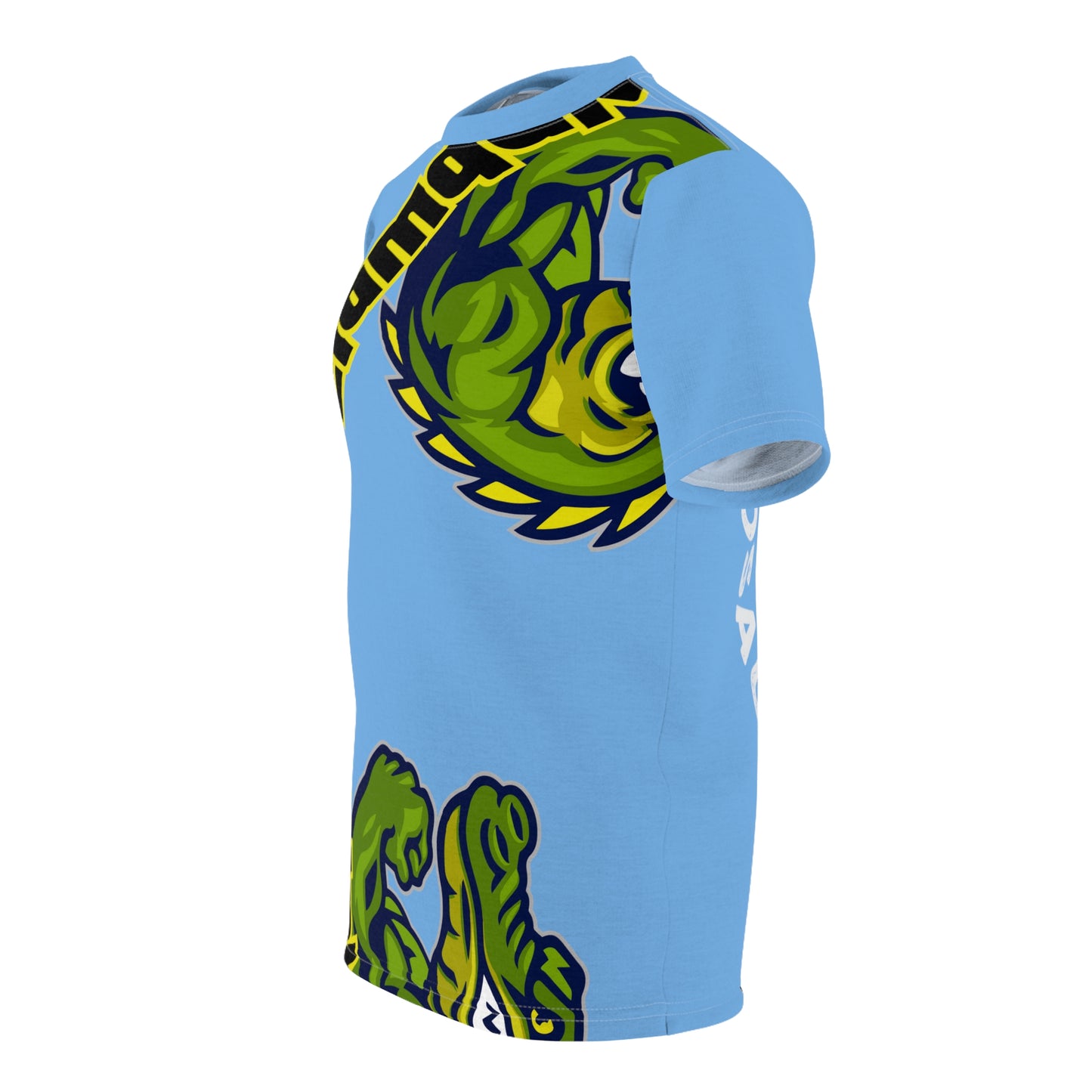 Light Blue Flawdawear Limited Edition OG Rich Daddy “Got Money Wit Tha Dinosaurs” Unisex Cut & Sew Playuz Tee