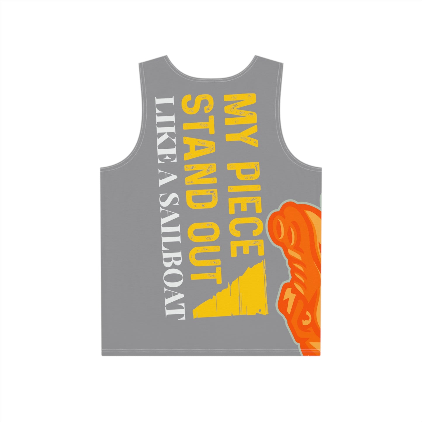Grey Flawdawear Limited Edition OG Flawda Mane “My Piece Stand Out Like A Sailboat” Men’s Playuz Tank
