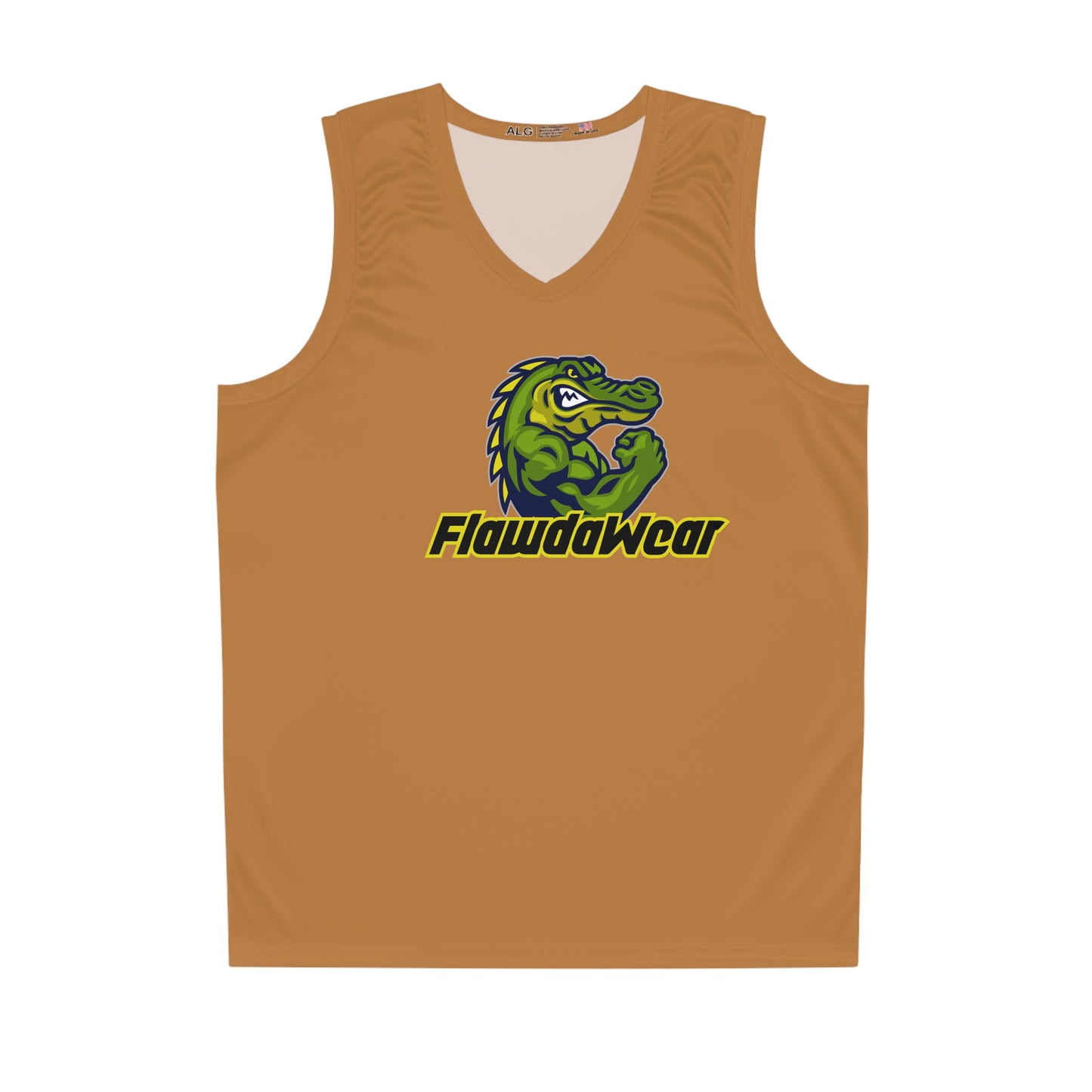 Light Brown Flawdawear Limited Edition OG Alligator Playuz "From Traila Park 2 Own Palm Tree" Basketball Playuz Jersey