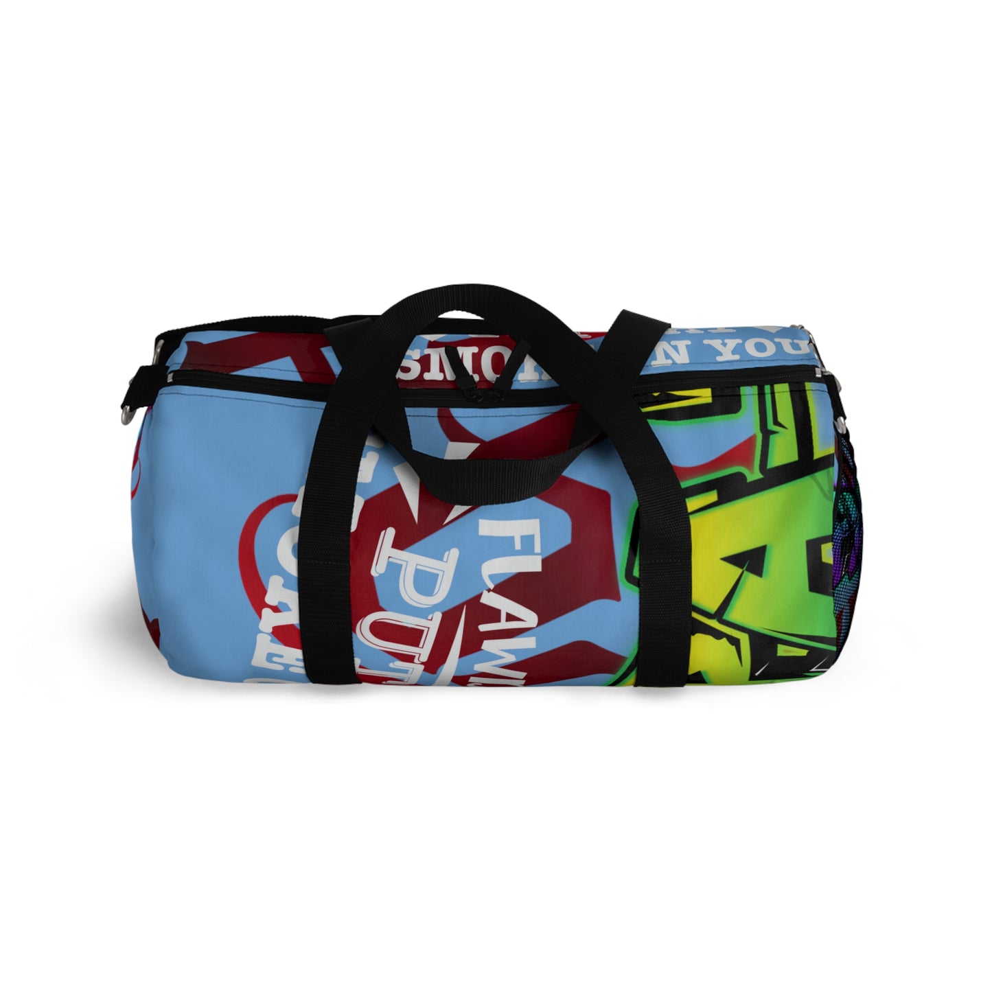 Light Blue Gator Drip Exclusive Supa-Heavy Excess-Stunna Hypa-Flex Limited Edition OG Alligator Playuz “Flawda Mane Put Dat Smoke On You” Duffle Playuz Bag