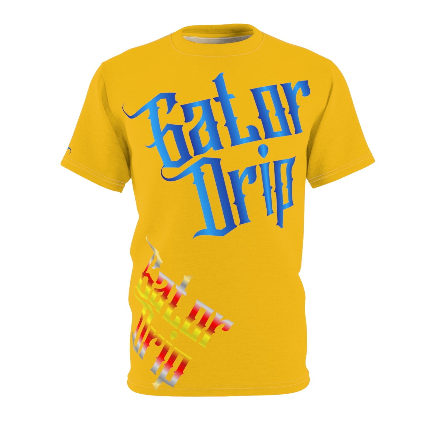 Yellow Gator Drip Exclusive Supa-Heavy Excess-Stunna Flex Alligator Playuz Limited Edition OG Multi-Logo Rich Daddy “4 Star Lunch Den 5 Star Dinnuz" Unisex Cut & Sew Playuz Tee