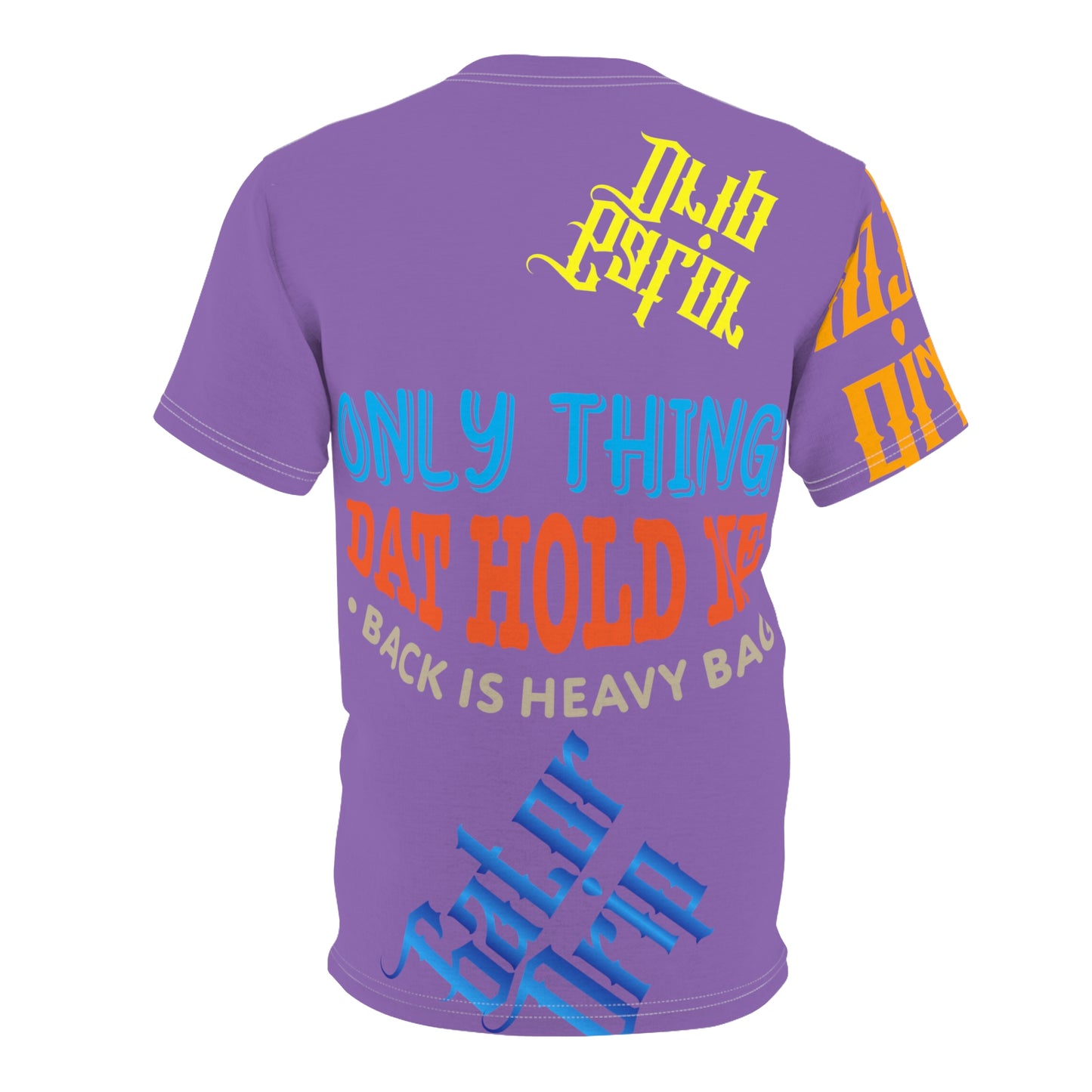 Light Purple Gator Drip Exclusive Supa-Heavy Excess-Stunna Flex Alligator Playuz Limited Edition OG Multi-Logo Rich Daddy “Only Thing Dat Hold Me Back Is Heavy Bag" Unisex Cut & Sew Playuz Tee