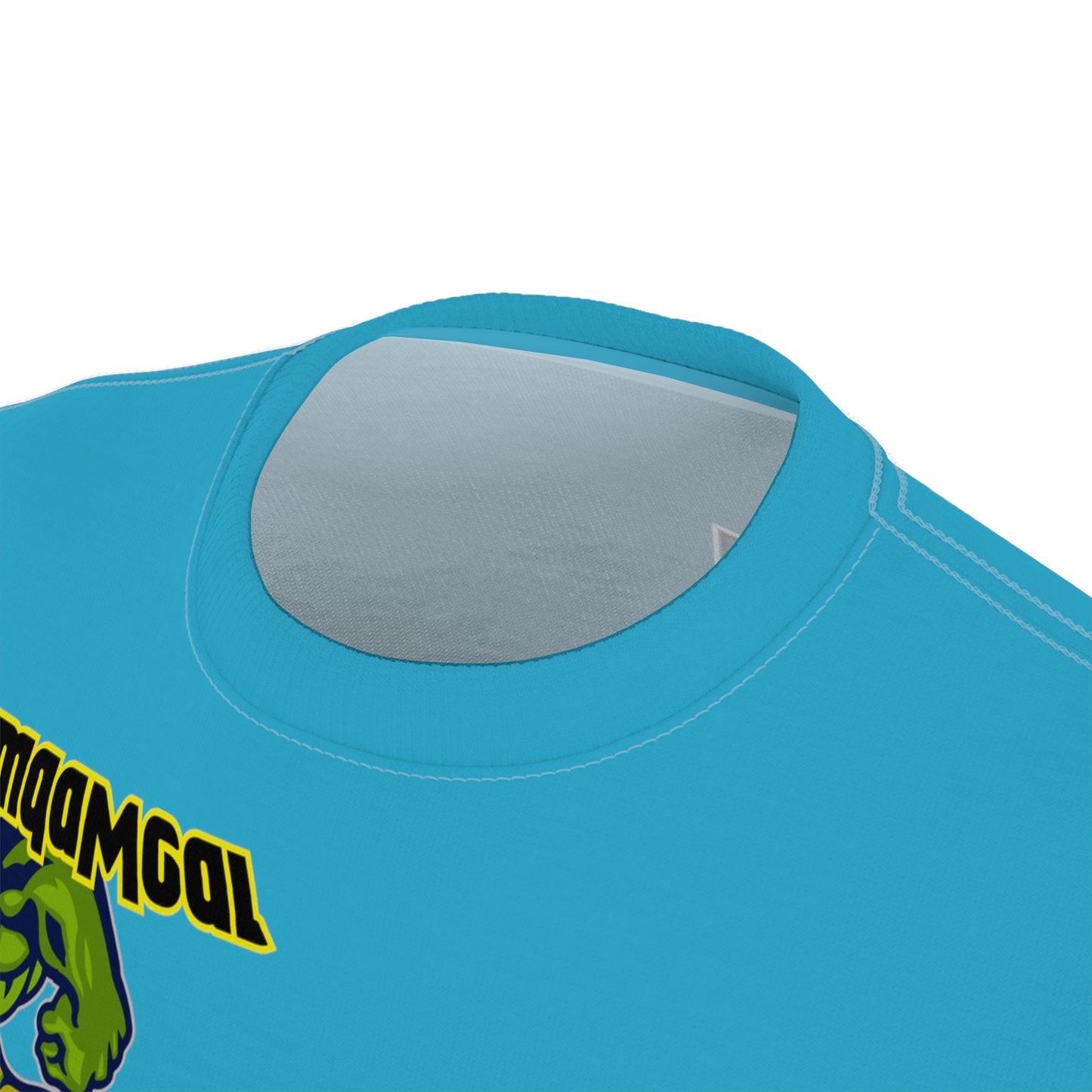 Turquoise Flawdawear Limited Edition OG Flawda Mane “Flawda Mane Hit’n Licks Like A Dyke” Unisex Cut & Sew Playuz Tee