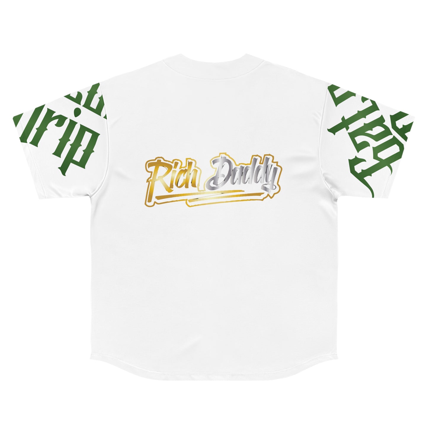 White Gator Drip Exclusive Supa-Heavy Excess-Stunna Hypa-Flex Limited Edition OG Rich Daddy "All White Collection" Men's Baseball Playuz Jersey