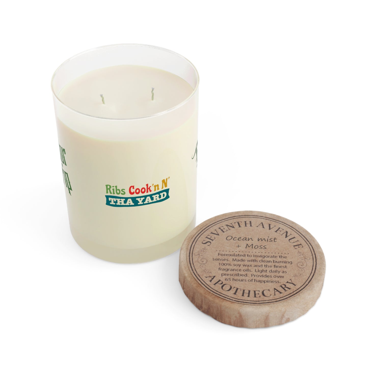 Ocean Mist N' Moss Gator Drip Heavy-Stunna Flex "Ribs Cook'n N' Tha Yard" Limited Edition OG Flawda Mane Scented Playuz Candle