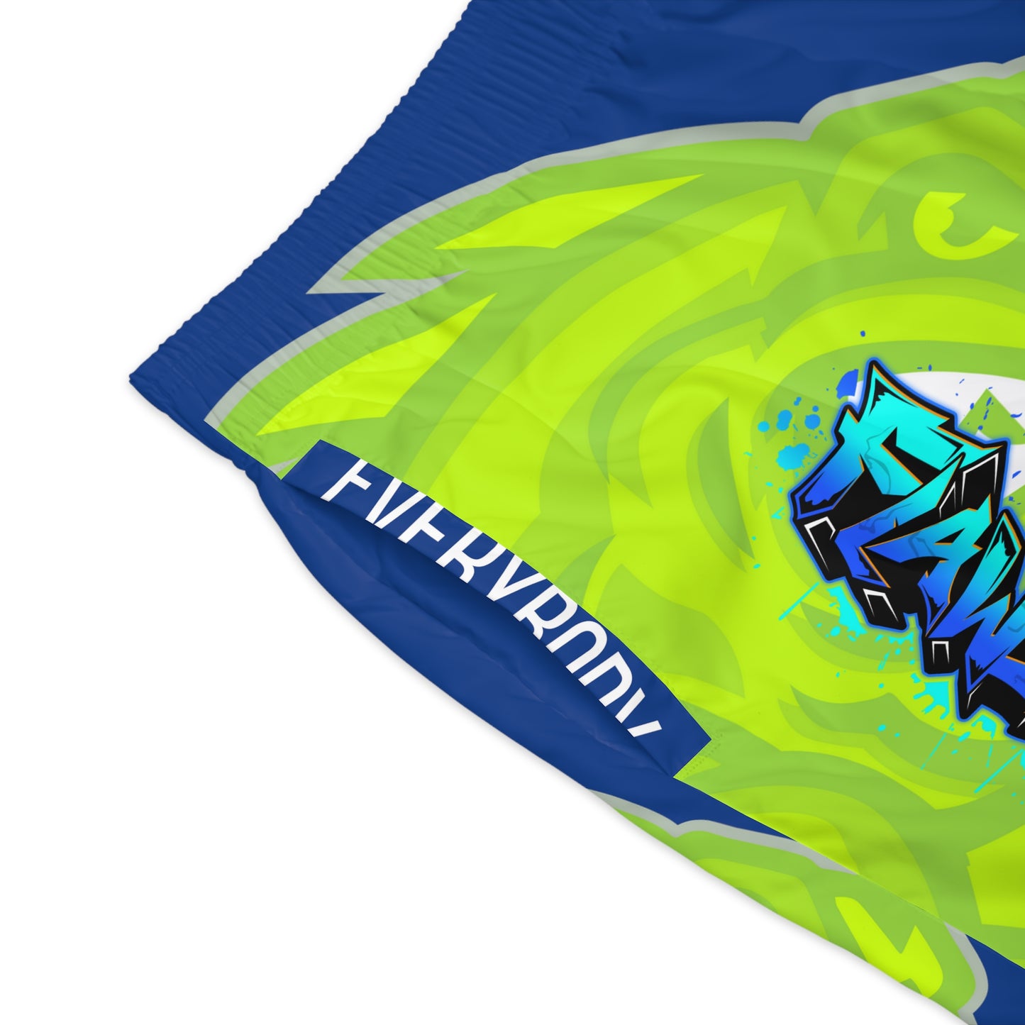 Blue/Lime Flawdawear Limited Edition OG Flawda Mane “Everybody Know Me” Men’s Jogguz Playuz Shorts