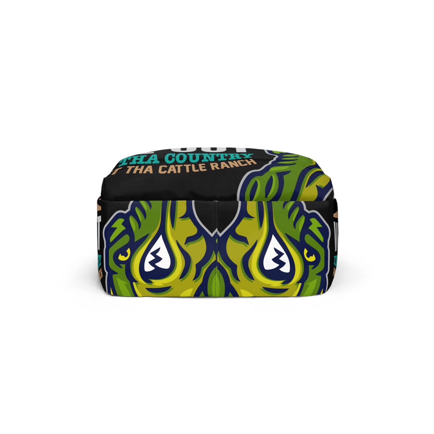 Black Flawdawear Limited Edition OG Rich Daddy "We Out In Tha Country Past Tha Cattle Ranch" Classic Backpack