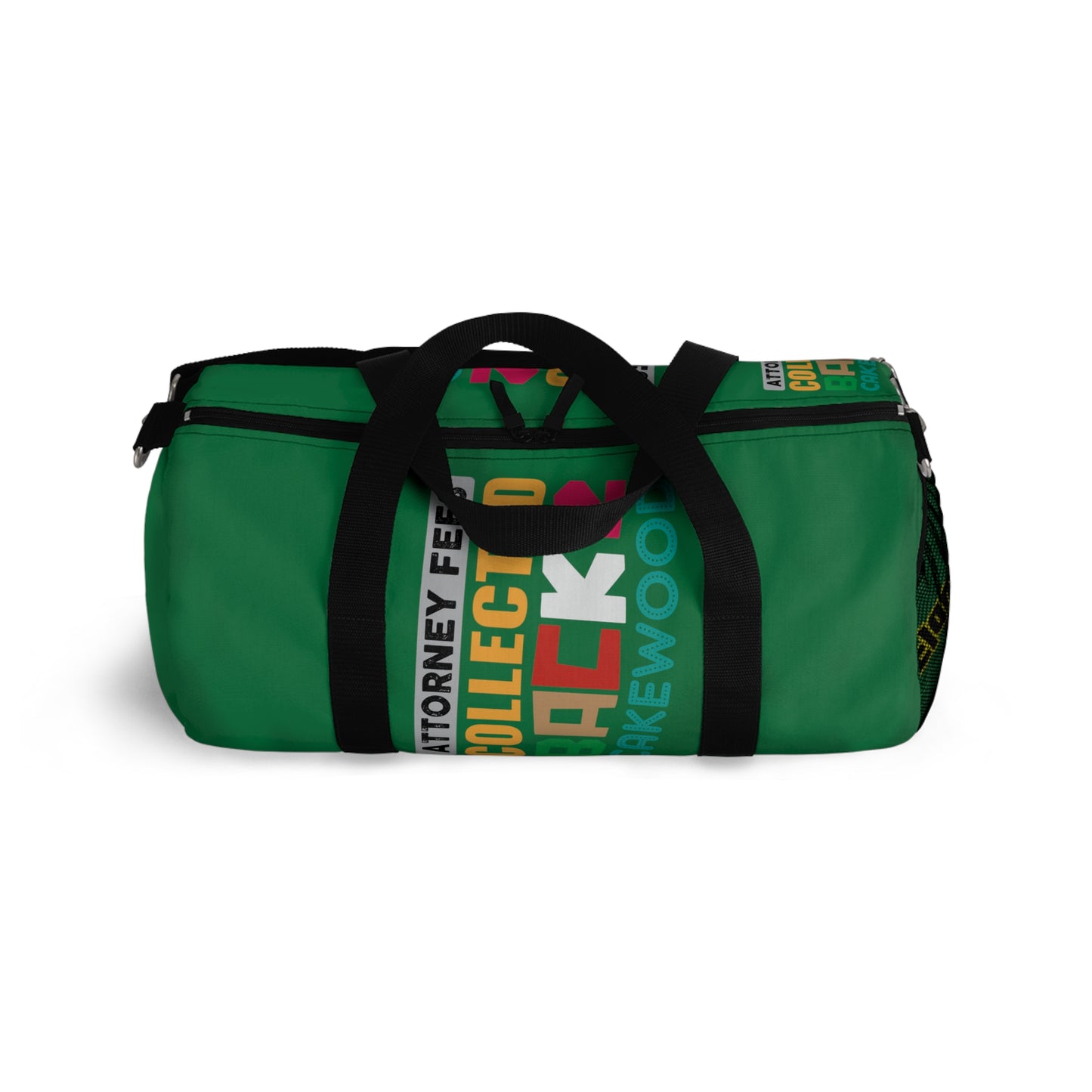 Dark Green Flawdawear Limited Edition OG Rich Daddy “Attorney Fees Collected Back 2 Cakewood” Duffle Playuz Bag