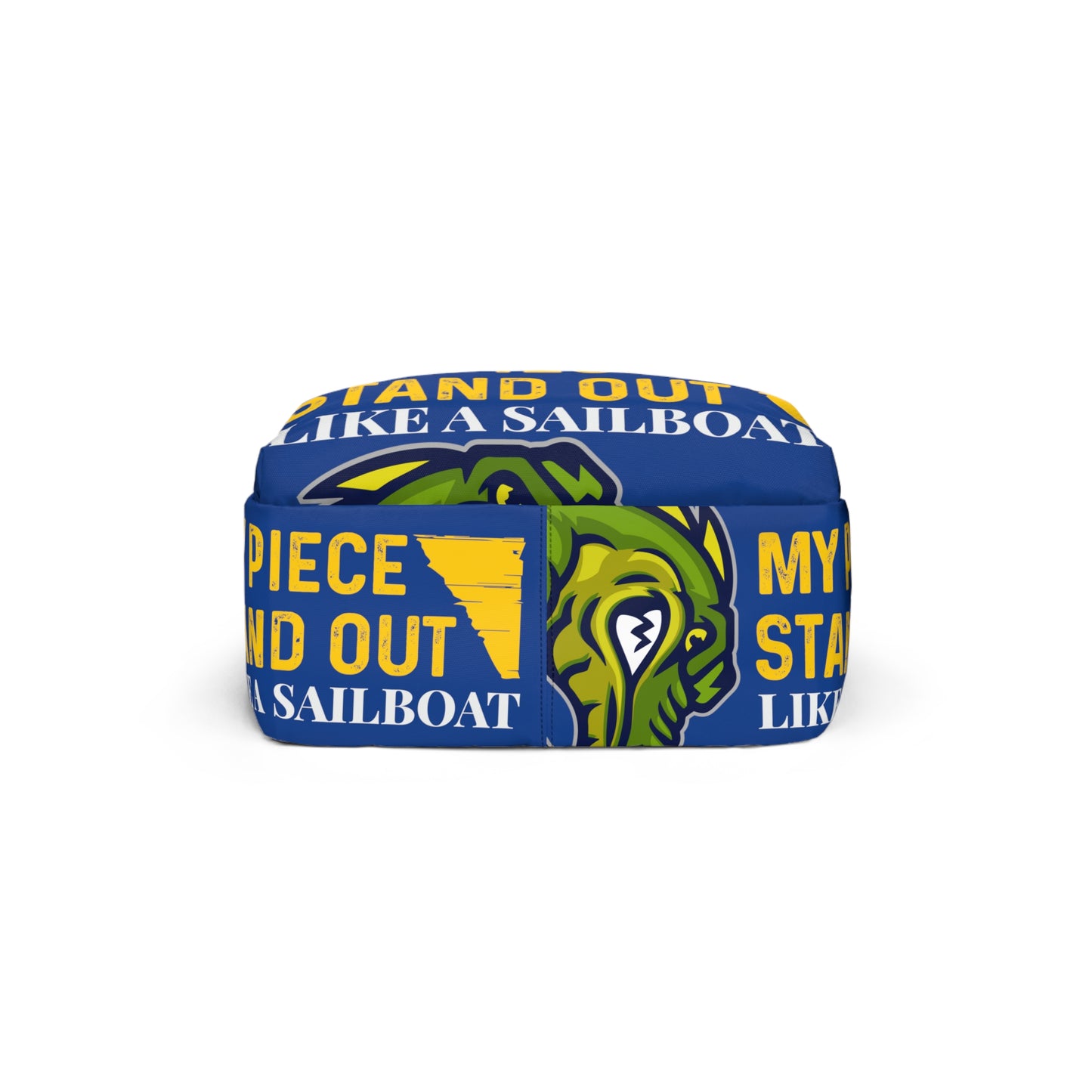 Blue Flawdawear Limited Edition OG Flawda Mane "My Piece Stand Out Like A Sailboat" Classic Backpack