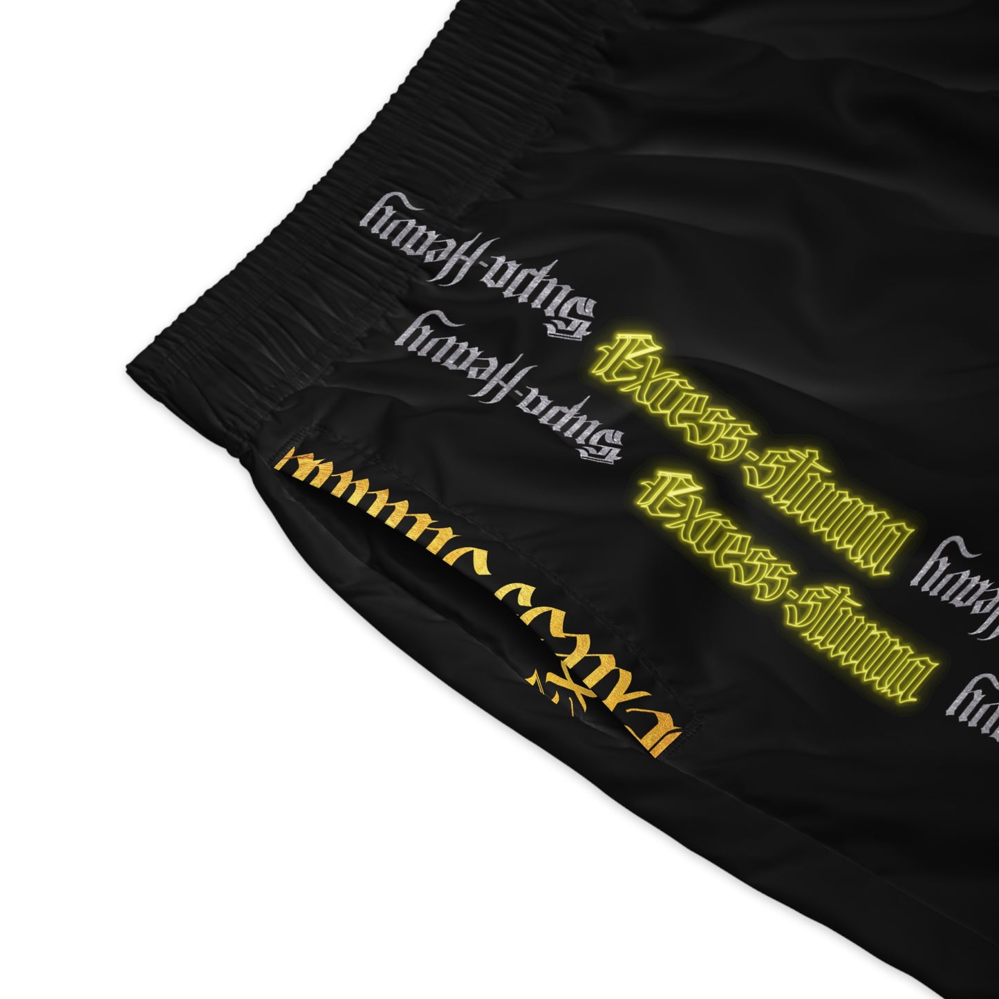 Black Gator Drip Exclusive Supa-Heavy Excess-Stunna Hypa-Flex Limited Edition OG “Excess-Stunna Collection” Men's Jogguz Playuz Shorts